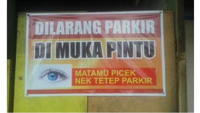 6 Papan Peringatan Dilarang Parkir Ini Nyelenehnya Bikin Tepuk Jidat Hot Liputan6 Com