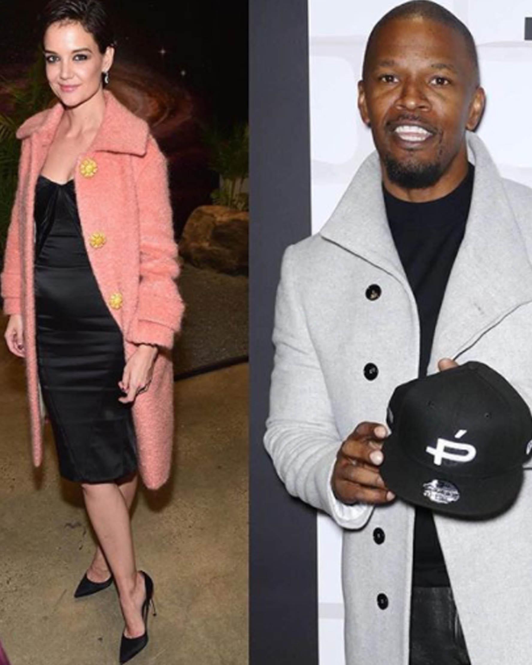 Katie Holmes menghadiri acara pembukaan toko milik sang pacar, Jamie Foxx. (Instagram Just Jared)