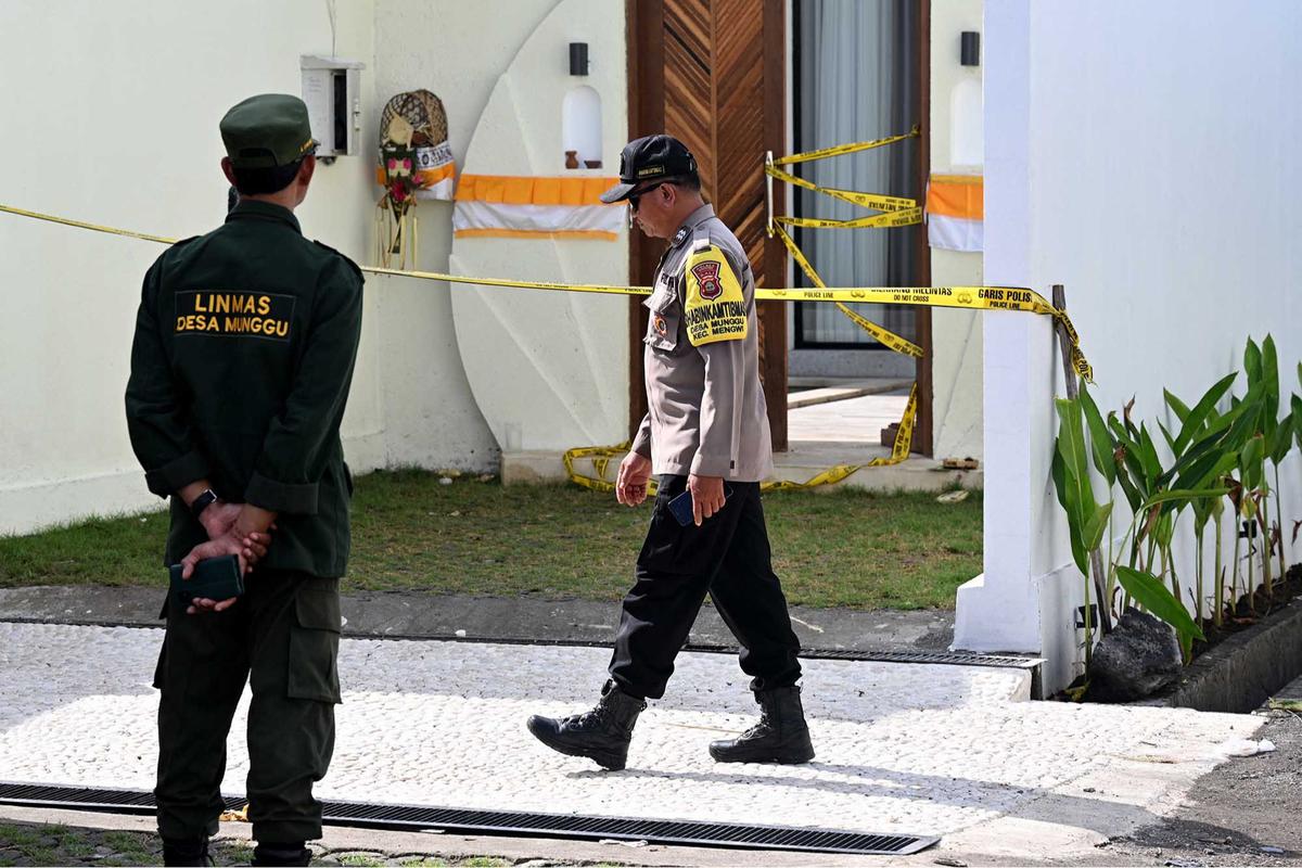 FOTO:  Polisi Olah TKP Villa di Badung Bali Lokasi Penembakan 2 WNA Australia