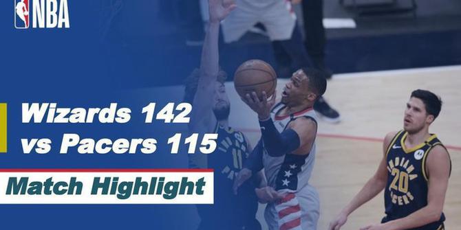 VIDEO: Highlights NBA, Washington Wizards Kunci Tiket Playoffs Usai Kalahkan Indiana Pacers 142-115.