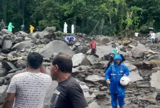 Banjir bandang menggerus perkampungan warga di Kelurahan Bahu, Lindongan III, Kecamatan Siau Timur, Kabupaten Kepulauan Siau-Tagulandang-Biaro (sitaro), Sulut. (Liputan6.com/ Dok Ist)