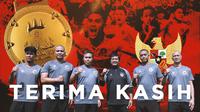 Timnas Indonesia - Indra Sjafri Bersama Para Asisten di Timnas Indonesia U-22 (Bola.com/Adreanus Titus)