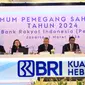 PT. Bank Rakyat Indonesia (Persero) Tbk atau BRI menggelar Rapat Umum Pemegang Saham Tahunan (RUPST) 2024 di Jakarta (01/03).