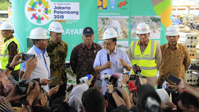 Wapres Jusuf Kalla Tinjau Kesiapan Lima Venues sebelum berlangsungnya Asian Games 2018
