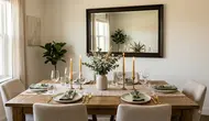 10 Ide Dekorasi Meja Makan yang Sederhana tapi Terlihat Elegan, Hangat, dan Tertata Rapi
