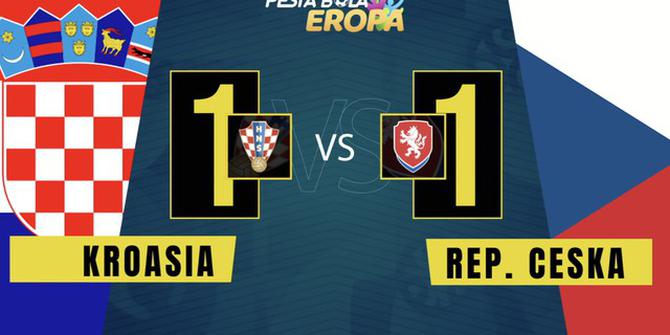 VIDEO: Ivan Perisic Selamatkan Timnas Kroasia dari Kekalahan Kontra Republik Ceska di Euro 2020