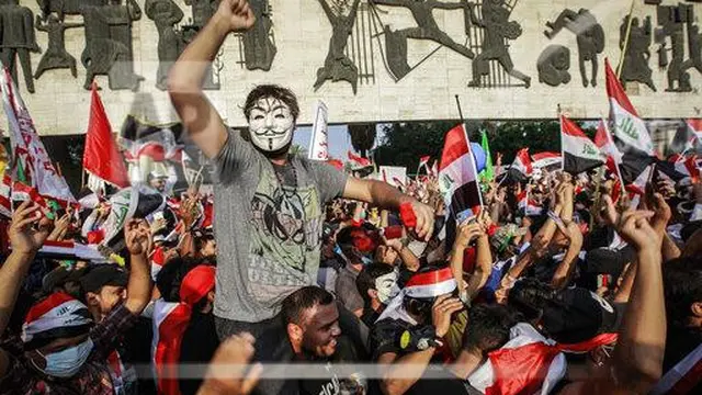 Aksi Demonstrasi di Iraq.