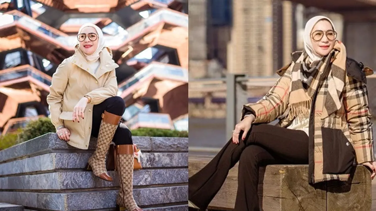 6 Potret Erin Taulany Istri Andre Taulany Liburan di Amerika, Gayanya Bak Sosialita