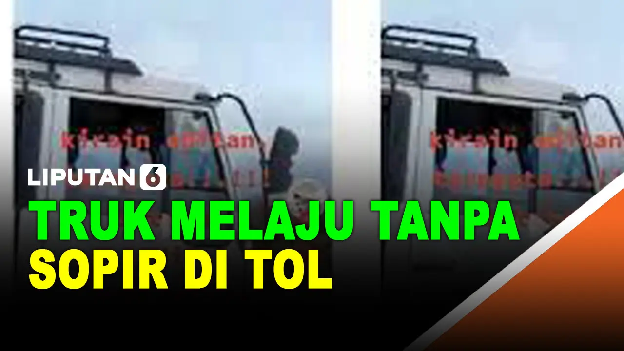 Merinding! Truk ini Melaju tanpa Sopir di Jalan Tol