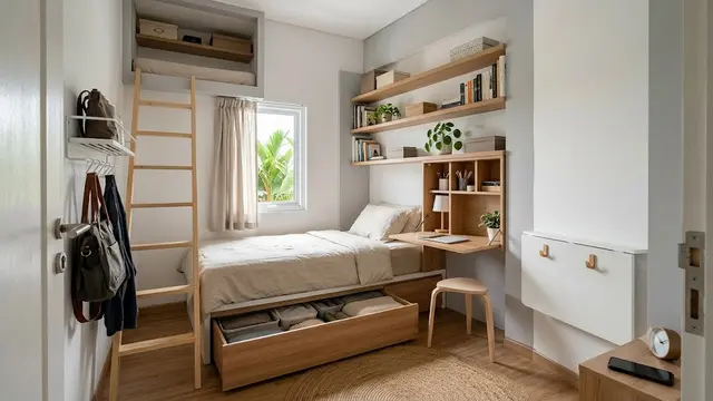 Desain Kamar Tidur 2x3 Meter
