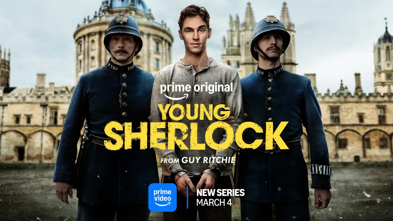 Hero Fiennes Tiffin di  Young Sherlock. (dok. Prime Video)
