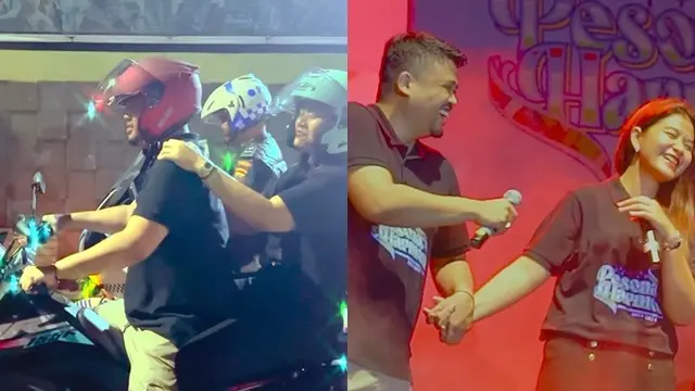 Aksi Mesra Kahiyang Ayu dan Bobby Nasution Sindir Para Jomlo, Boncengan Motor sampai Nyanyi di Panggung