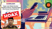Cek Fakta: Hoaks Artikel Jokowi Serukan untuk Menggulingkan Presiden Prabowo