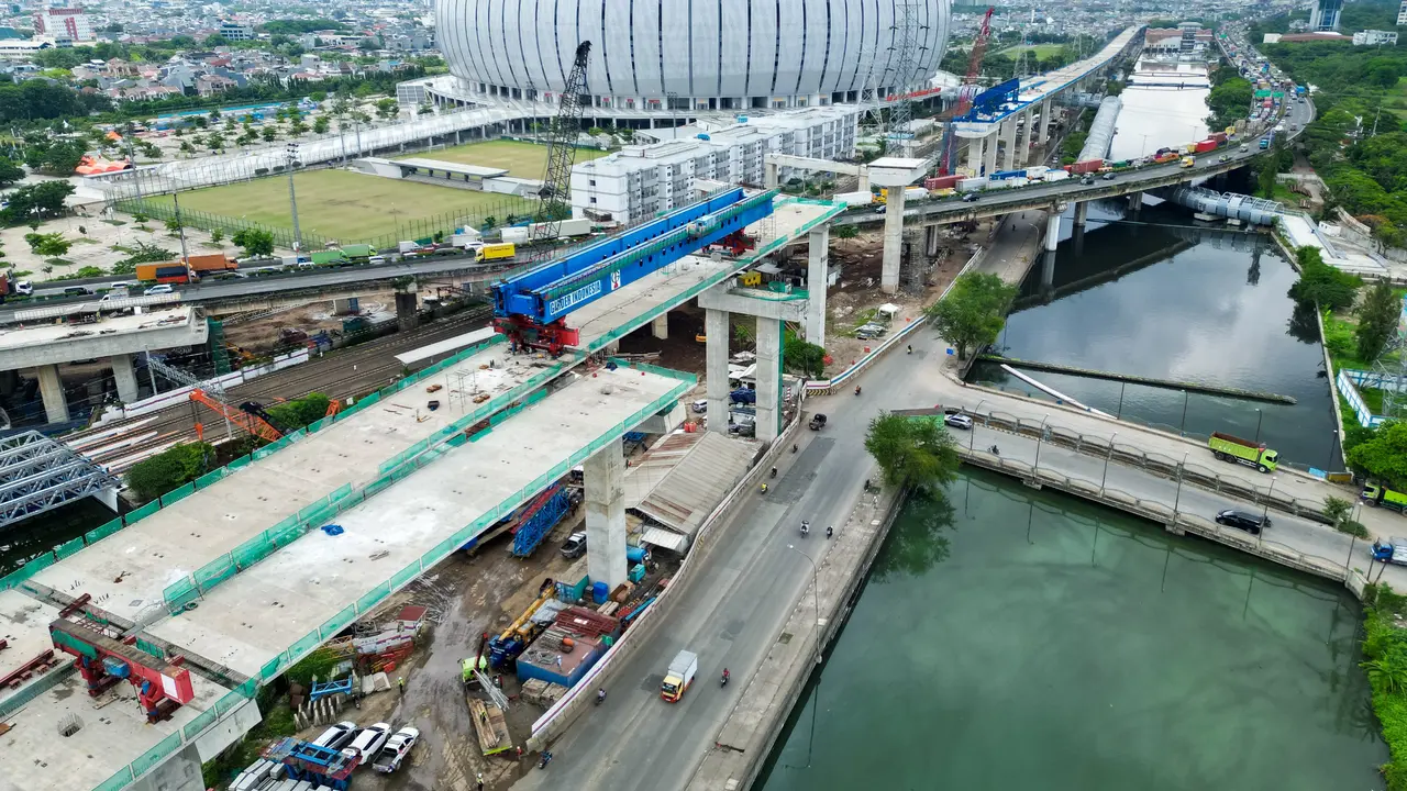 Proyek Jalan Tol HBR2 yang dibangun oleh PT Citra Marga Nusaphala Persada Tbk. (Dok CMNP)