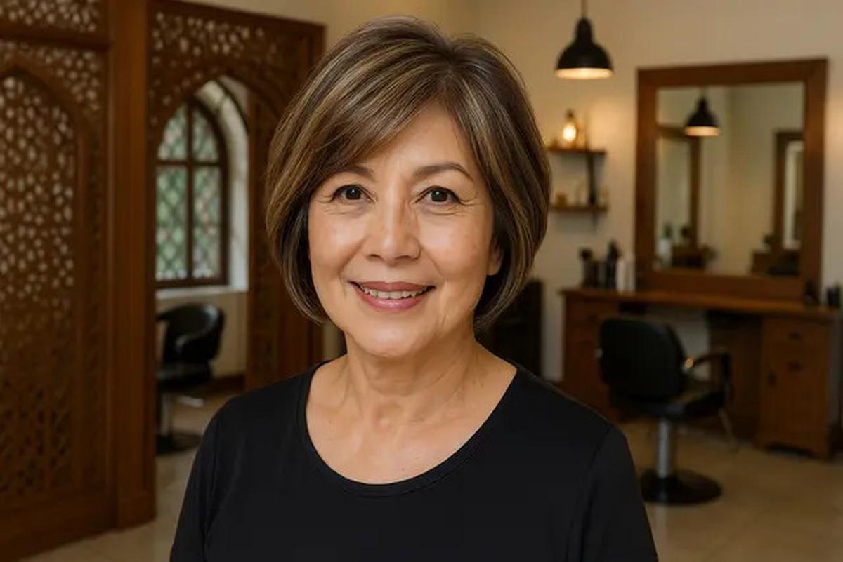 9 Tren Warna Rambut Ash Brown untuk Ibu-Ibu Usia 50 Tahun ke Atas