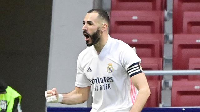 FOTO: Luis Suarez dan Karim Benzema Cetak gol, Derbi Madrid Berakhir Tanpa Pemenang