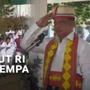Upacara HUT RI di Lokasi Gempa NTT