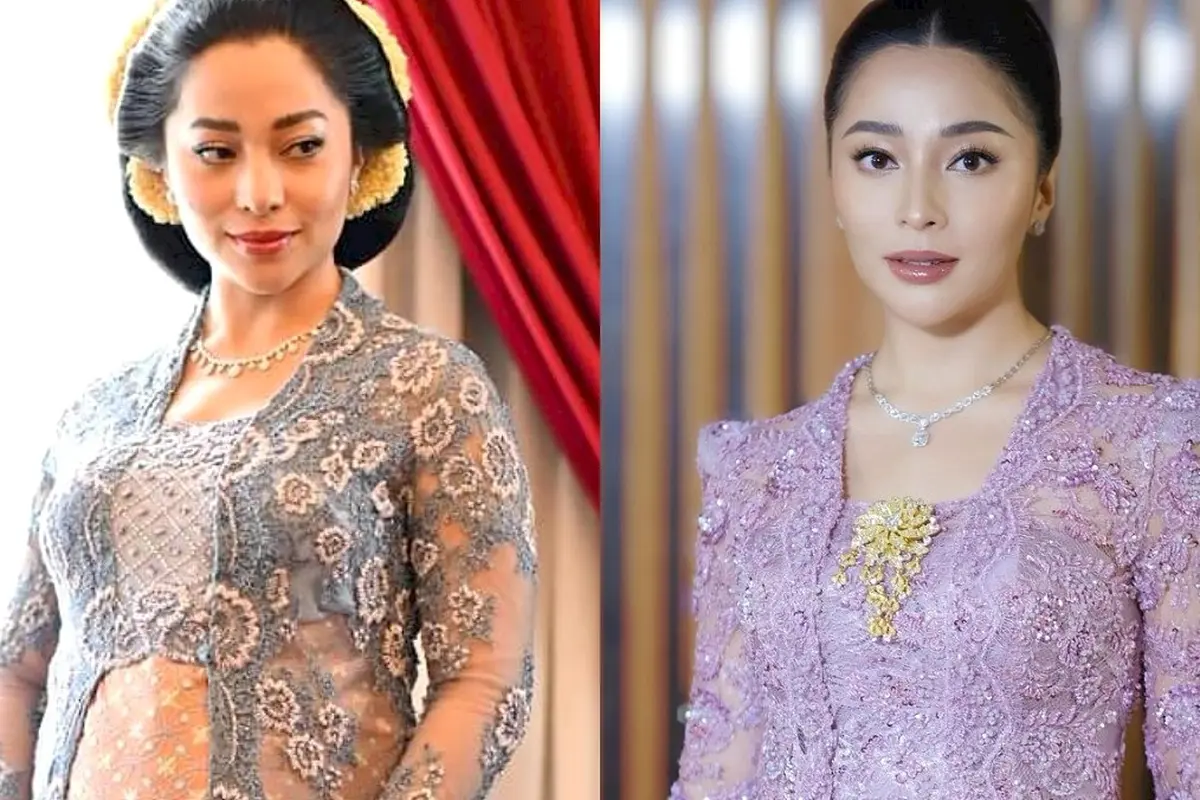 8 Potret Beda Gaya Nikita WIlly Pakai Kebaya saat Hamil Anak Pertama dan Kedua, Bumil Selalu Tampil Menawan