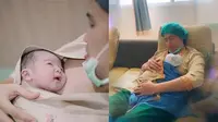 Momen 7 Seleb Pria Peluk Anaknya yang Baru Lahir, Penuh Haru
