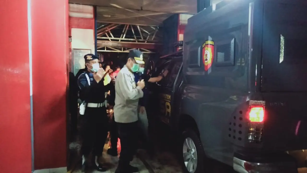 Suasana Lapas Tuminting Manado saat terjadi kebakaran dan kerusuhan pada, Sabtu 11 April 2020.