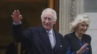 Raja Charles III dan Ratu Camilla. (Victoria Jones/Pool Photo via AP)