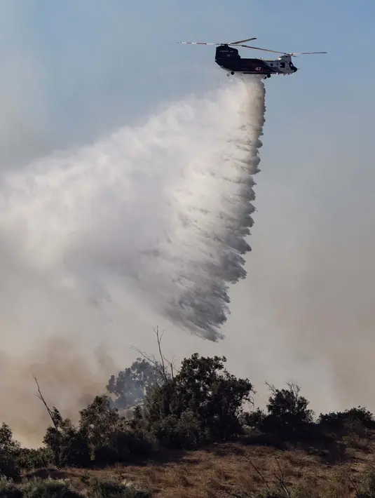 Kebakaran ini terjadi di wilayah yang beberapa kali mengalami kebakaran paling dalam beberapa tahun terakhir. (ETIENNE LAURENT/AFP)