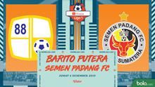 Shopee Liga 1 - Barito Putera Vs Semen Padang FC (Bola.com/Adreanus Titus)