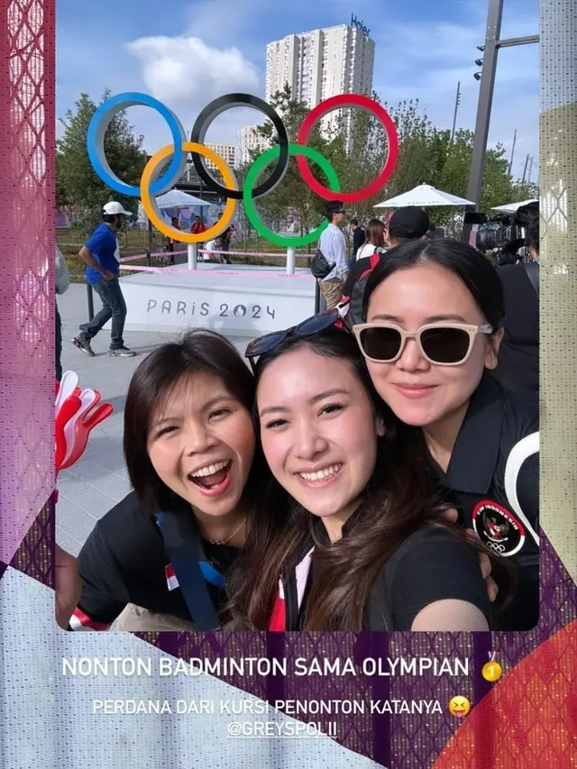 7 Potret Greysia Polii Beri Dukungan di Olimpiade Paris, Seru Ajak Buah Hati