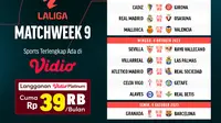 Link Streaming dan Jadwal La Liga Matchweek 9 di Vidio