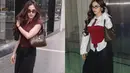 Tampil boyish menjadi salah satu gaya andalan Mahalini Raharja. Kali ini, ia tampil dalam dua look sekaligus dengan jinjing tas yang sama, Louis Vuitton The Drop PM seharga Rp46jutaan [@mahaliniraharja]