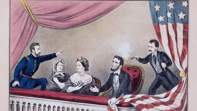 Ilustrasi Pembunuhan Abraham Lincoln