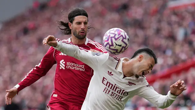 Foto: Dominik Szoboszlai Sang Pembeda, Gol Semata Wayangnya Bawa Liverpool Jinakkan Arsenal di Liga Inggris