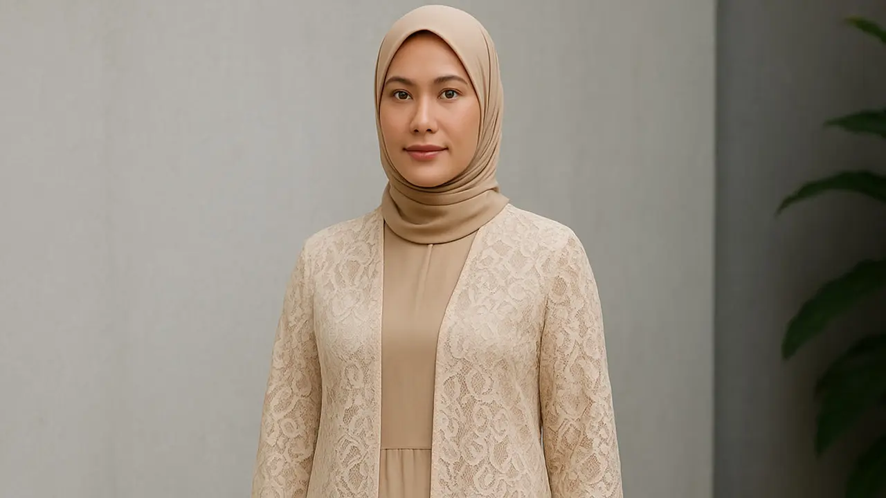 Tips Memilih Outer Brokat untuk Gamis (Foto: ChatGPT)