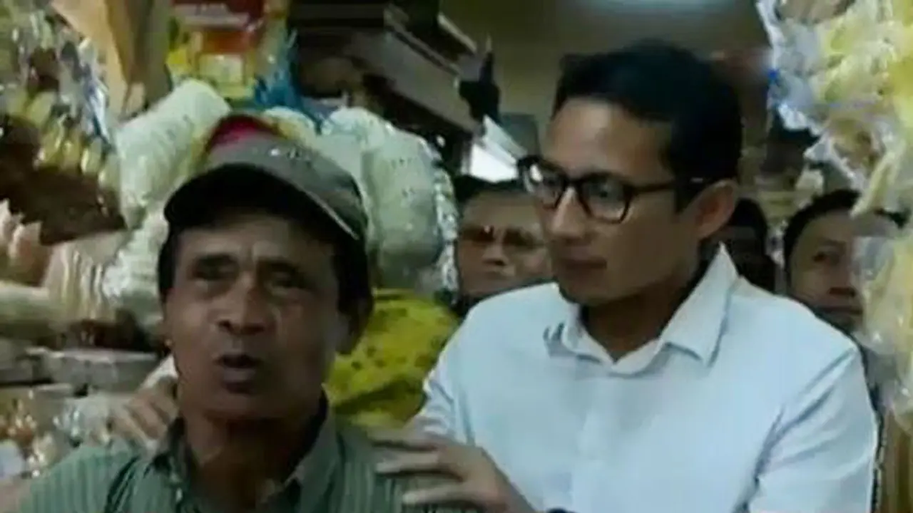 Sandiaga Uno Blusukan