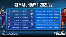 Jadwal Serie A matchday pertama musim 2021/22. (Foto: Vidio)
