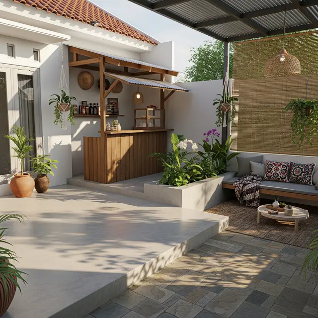 9 Desain Teras Rumah Tipe 45 dengan Dak Beton untuk Jualan, Fungsional dan Menarik