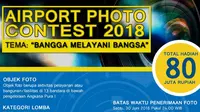 Angkasa Pura I menyediakan total hadiah berupa uang tunai sebesar Rp 80 juta bagi para pemenang lomba Fotografi dengan objek bandar udara.