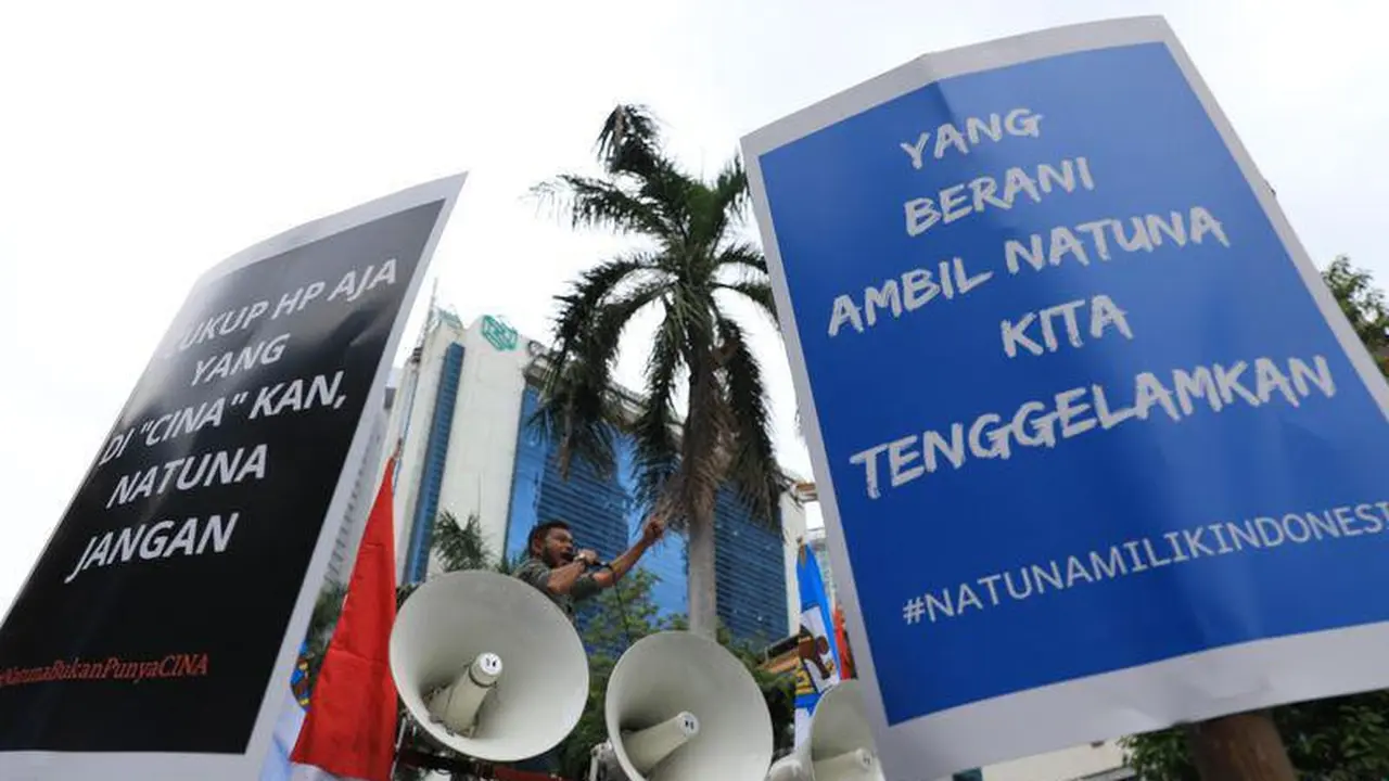 KNPI demo di Kedubes China soal Natuna.