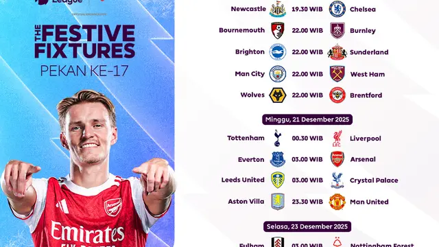Saksikan Liga Inggris pekan ke-17 di Vidio. (dok. vidio.com)