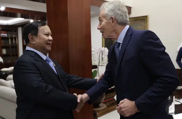 Rangkaian Kunjungan: Tony Blair Temui Presiden Prabowo