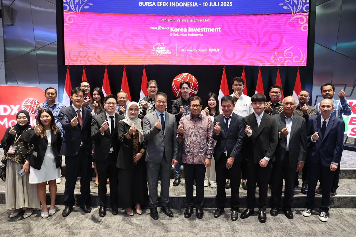 Pencatatan perdana saham PT Prima Multi Usaha Indonesia Tbk (PMUI) pada Kamis, (10/7/2025). (Foto: BEI)