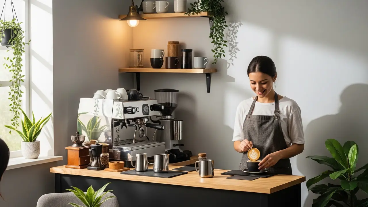 Home Café Jadi Gaya Hidup Baru (AI Generated)