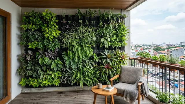 Dinding Balkon Rumah Minimalis (Foto: Gemini AI)