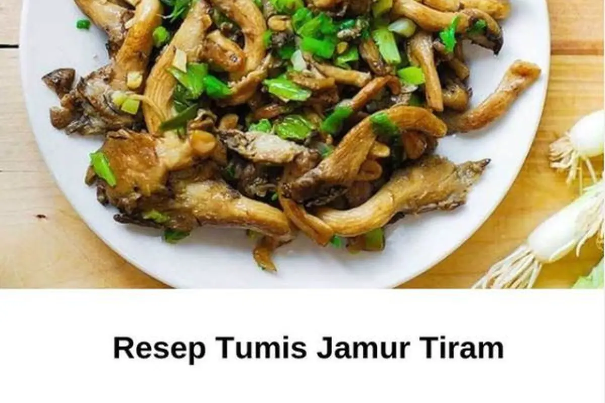 Sepiring tumis jamur tiram spesial