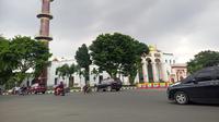 Masjid Agung di Jalan Jendral Sudirman Palembang Sumsel (Liputan6.com / Nefri Inge)