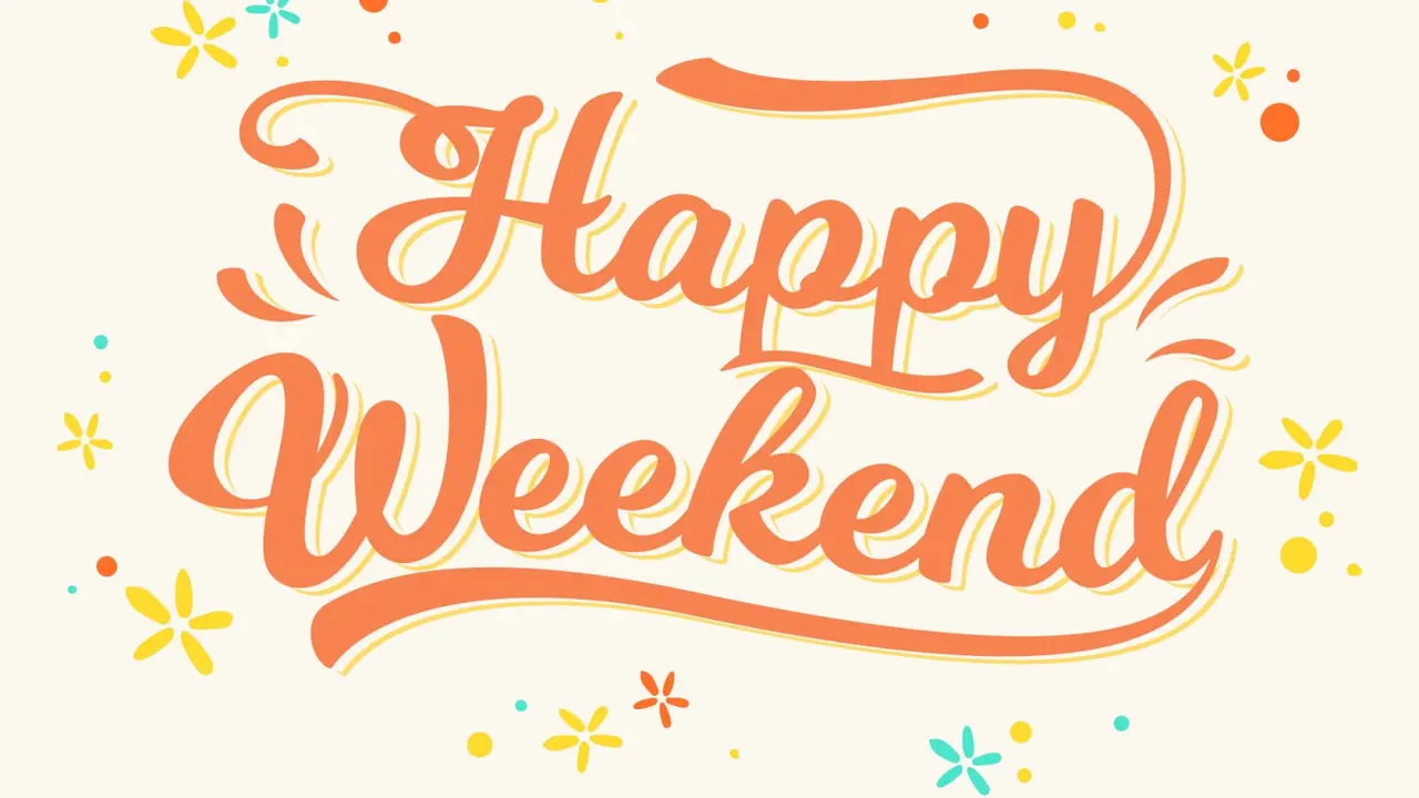 Ilustrasi happy weekend