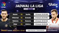 Live streaming Liga Spanyol Pekan ke-19 dapat disaksikan melalui platform Vidio. (Dok. Vidio)