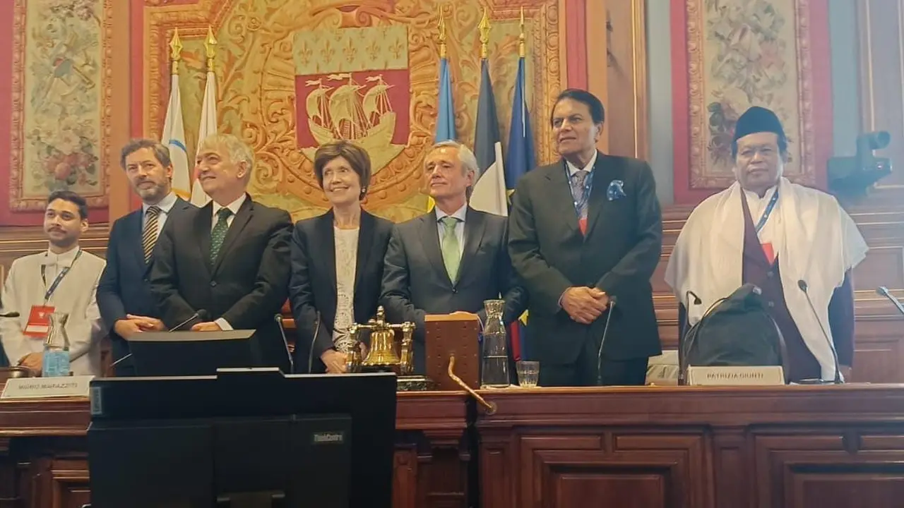 Wakil Ketua MUI, Kiai Marsudi Syuhud, dalam Kegiatan International Meeting “Imagine Peace” di Paris (Istimewa)