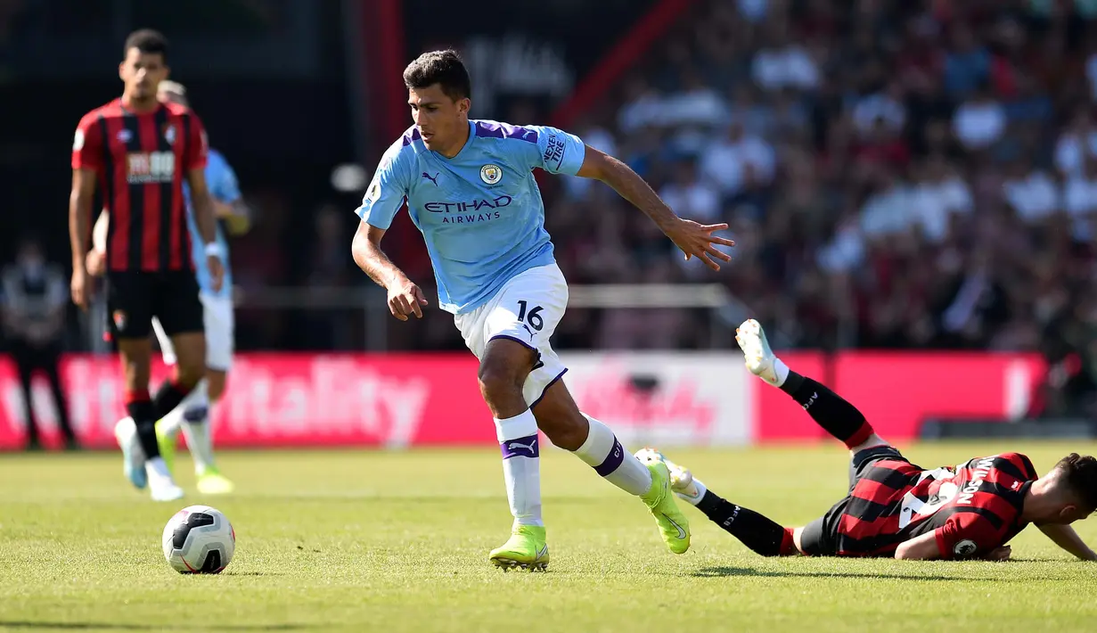7. Rodri (Gelandang) - Dari Atletico Madrid ke Manchester City dengan harga 70 juta euro. (AFP/Glyn Kirk)