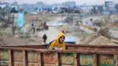 Koridor Netzarim merupakan area yang memisahkan wilayah selatan dan utara Gaza. (Eyad BABA/AFP)